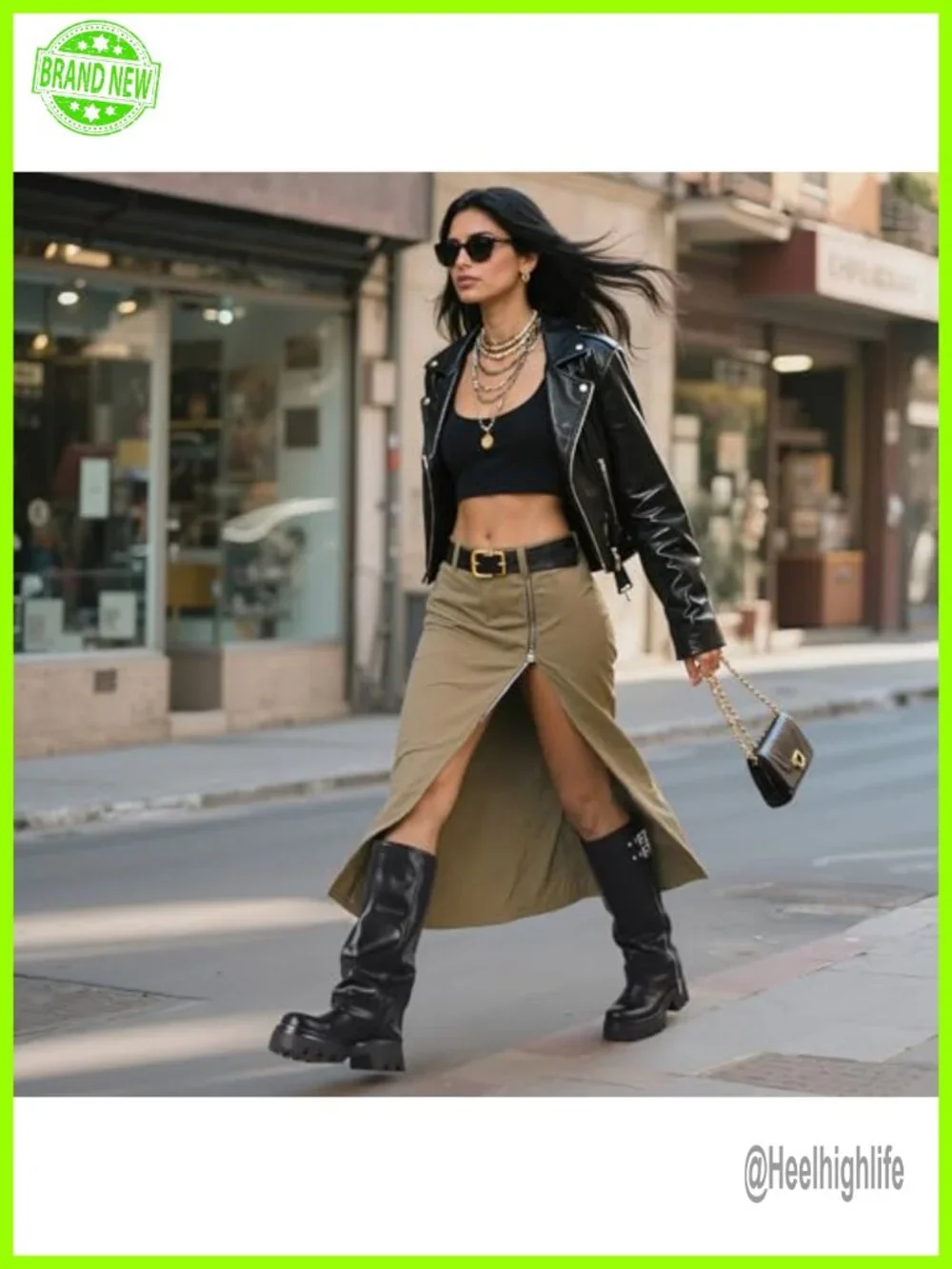 Faux Leather Knee High Platform Riding Boots with Chunky Sole